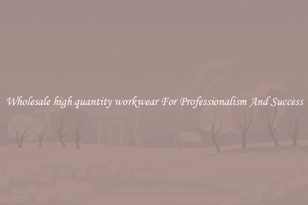 Wholesale high quantity workwear For Professionalism And Success
