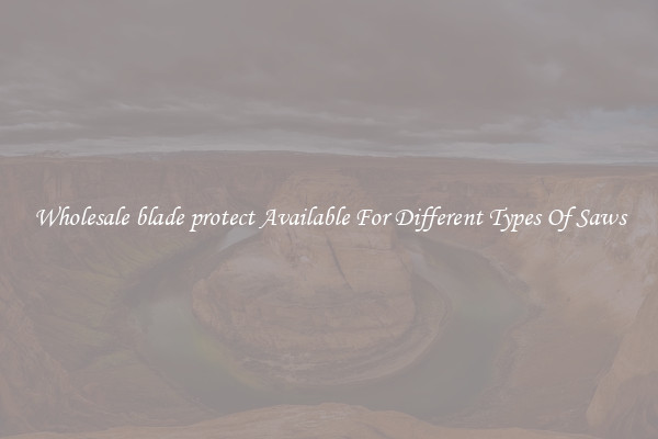 Wholesale blade protect Available For Different Types Of Saws
