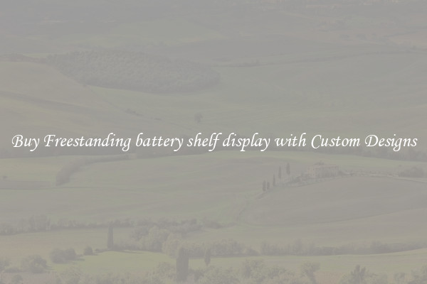 Buy Freestanding battery shelf display with Custom Designs