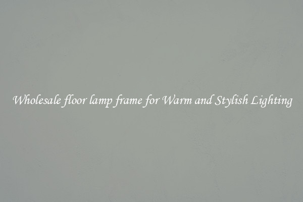Wholesale floor lamp frame for Warm and Stylish Lighting