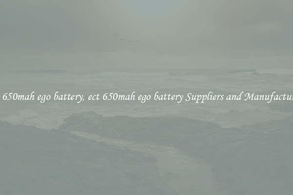 ect 650mah ego battery, ect 650mah ego battery Suppliers and Manufacturers