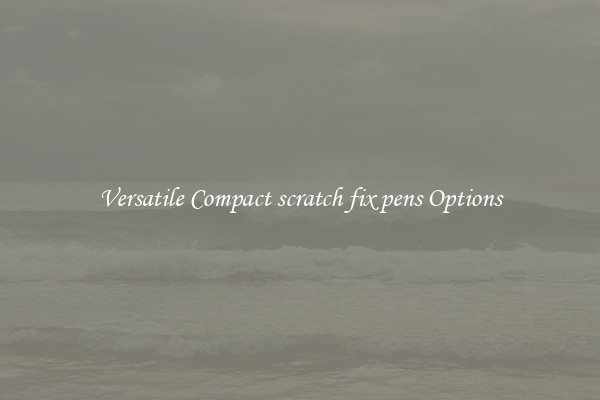 Versatile Compact scratch fix pens Options
