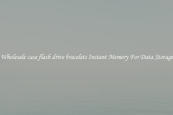 Wholesale case flash drive bracelets Instant Memory For Data Storage