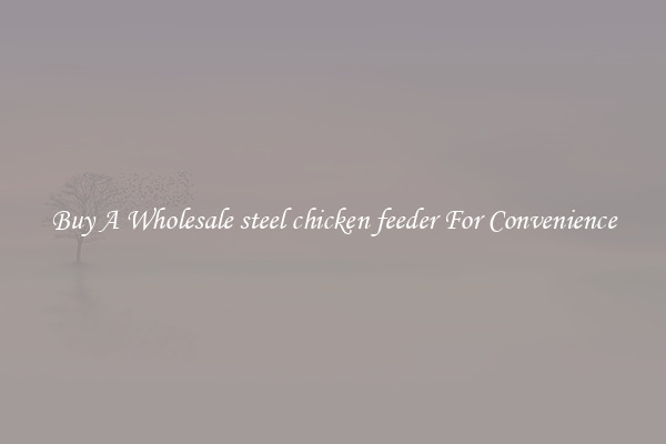 Buy A Wholesale steel chicken feeder For Convenience