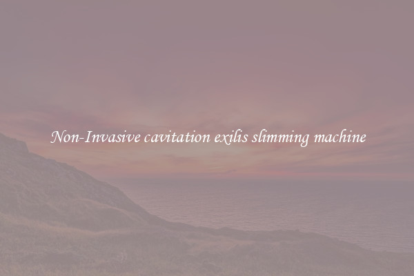Non-Invasive cavitation exilis slimming machine