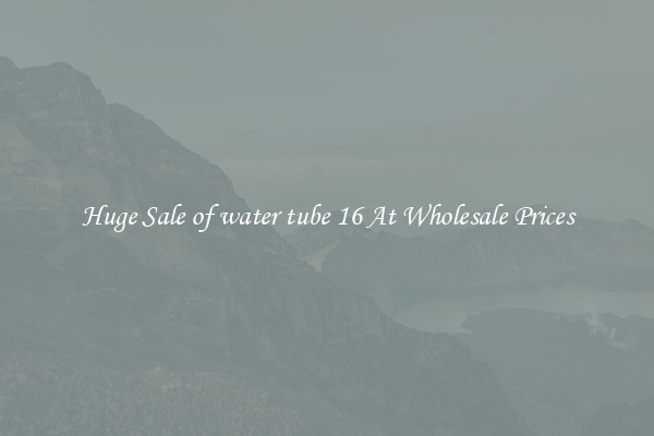 Huge Sale of water tube 16 At Wholesale Prices